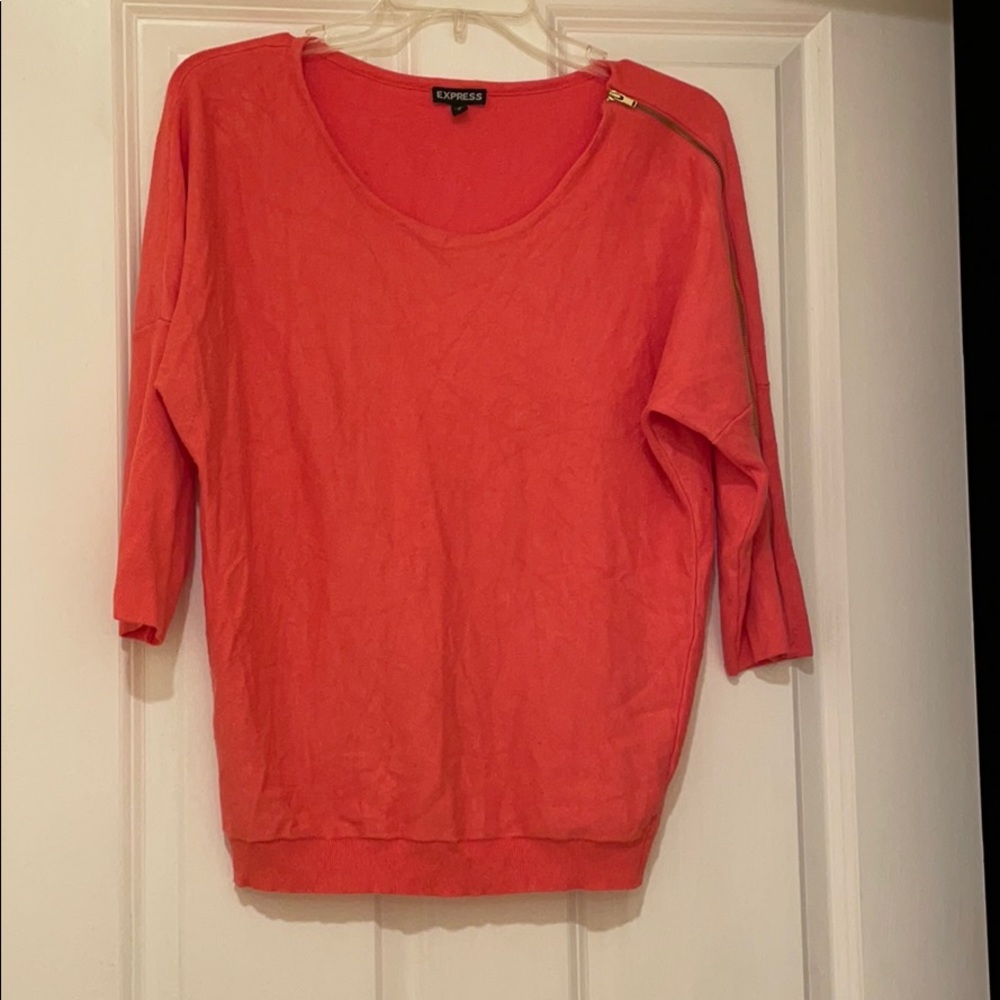 Express sweater with zipper detail